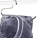 HomeRoots Table Cloth, Blanket Hanger Set of 9 Heavy Duty Stainless Steel with Black Vinyl Nonslip Coating - Also Best for Comforters, Towels, Closet Storage of Quilts, Rugs, Bedding & Sleeping Bag