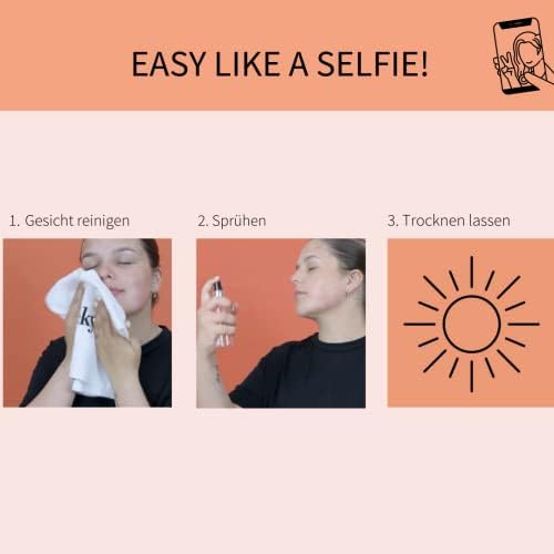 Fleeky Tan Glowing Face Mist Tanning Spray for Face, Vegan & Cruelty-Free Self-Tanner, Moisturising, Pleasant Odour, with Jojoba Oil and Antioxidants
