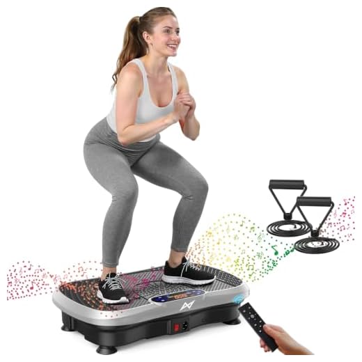 AXV Vibration Plate Exercise Machine Whole Body Workout Vibrate Fitness Platform Lymphatic Drainage Machine for Weight Loss Shaping Toning Wellness Home Gyms Workout