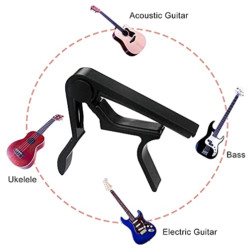 Fyfjur Capodastre Guitare, 8 x 8.3 cm Capodastre Guitare avec 6 Médiators, Alliage Capo de Guitare, Pour Folk Guitare… - Les Beatles, Paul McCartney, John Lennon, RIngo Starr, George Harrison Fyfjur Capodastre Guitare, 8 x 8.3 cm Capodastre Guitare avec 6 Médiators, Alliage Capo de Guitare, Pour Folk Guitare… – Image 6
