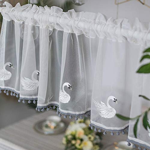 Media cortina de cocina ideal para decorar el fregadero o las puertas de armarios con estilo 4