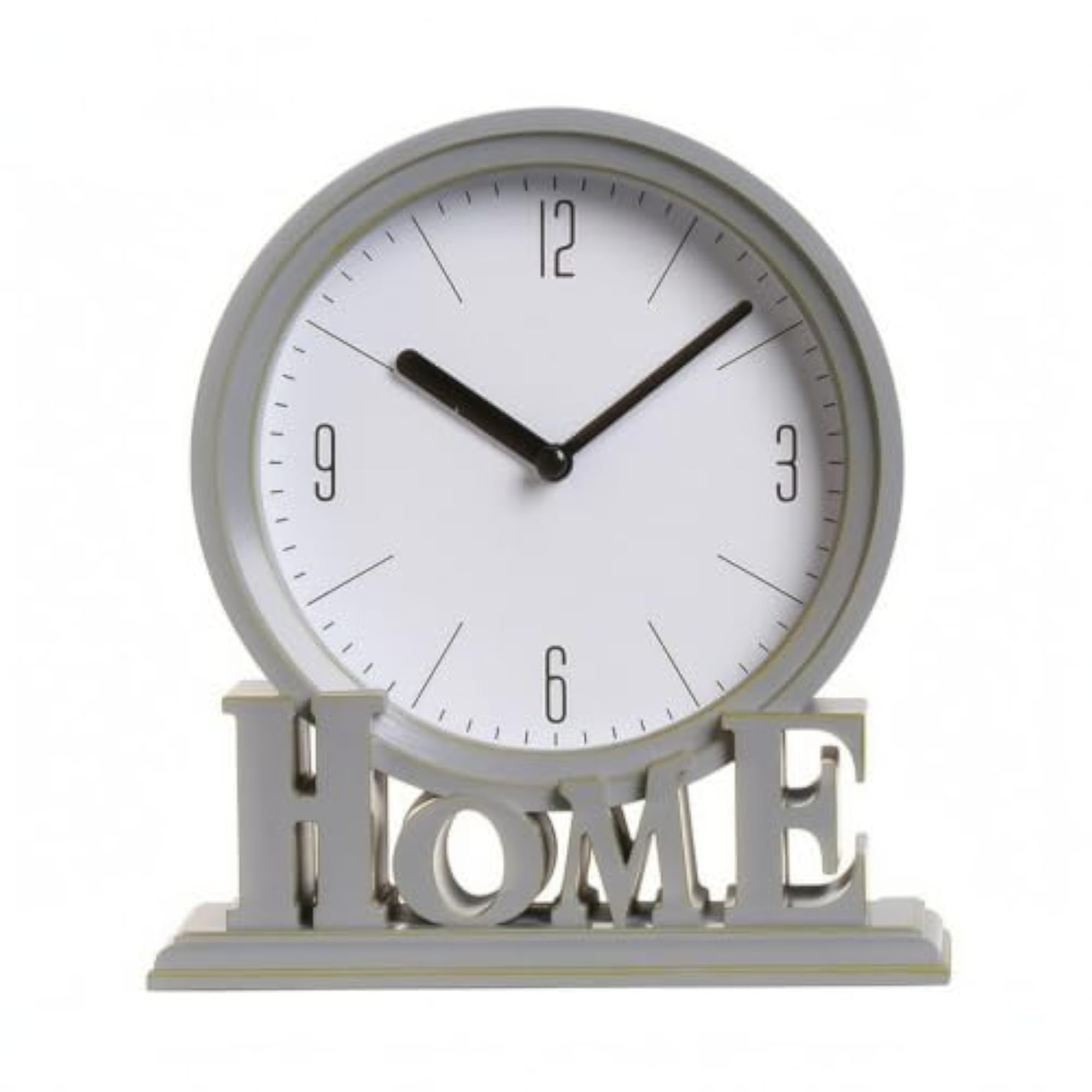 Decorative Retro Table Clock Small Analog Clock with Pedestal
