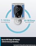virtavo 2K Security Camera Outdoor Wireless, Rechargeable Battery, CCTV Camera Systems For Home Security, Starlight Lens Colorful Night Vision, Remote Access, Motion Detection, Siren, Voice Intercom - Image 4