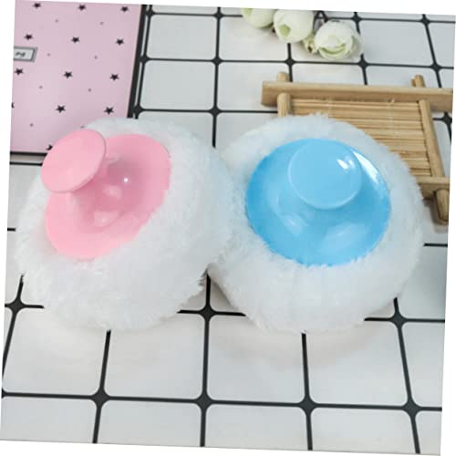 Healeved 4 Pçs Pós De Bebê Pó De Milho Esponja De Banho De Bebê Grande Esponja De Pó Lavável Esponja