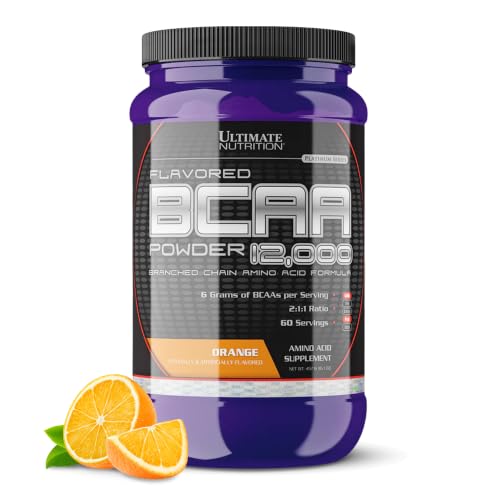 Ultimate Nutrition BCAA Powder 12000, Orange, 60 Servings, 16.1oz