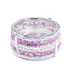 Pink Sapphire in Silver