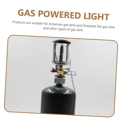 Linterna de gas para camping de cobre y acero inoxidable portátil 7