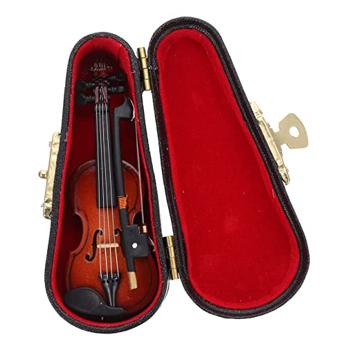 VICASKY 1 Conjunto De Enfeites De Violino Decorações Para Árvores De Natal Mini Mini Violino De Made