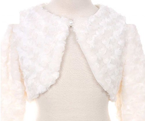 Little Girls Long Sleeve Velvet Zip Hoodie Jacket Outerwear Clothing Set 4-164