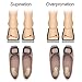 Dr. Foot's Supination & Over-Pronation Corrective Shoe Inserts, Medial & Lateral Heel Wedge Insoles for Foot Alignment, Knee Pain, Bow Legs, Osteoarthritis - 3 Pairs (Beige)