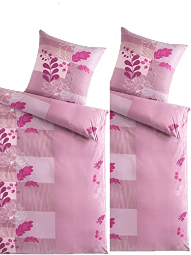 Bach's Betten Welt Angebot 2 Bettwäschegarnituren Flausch Bettwäsche High Class Lena 409050 135x200 cm
