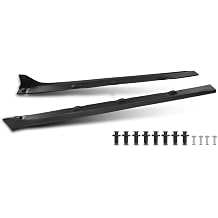 ANDPLAY Side Skirts Extension Compatible with Honda Civic Sedan 4 Door 2016 2017 2018 2019 2020 2021 Including Si Model, Not Fit 2 Door or Type-R or Hatchback Type-R Style Black