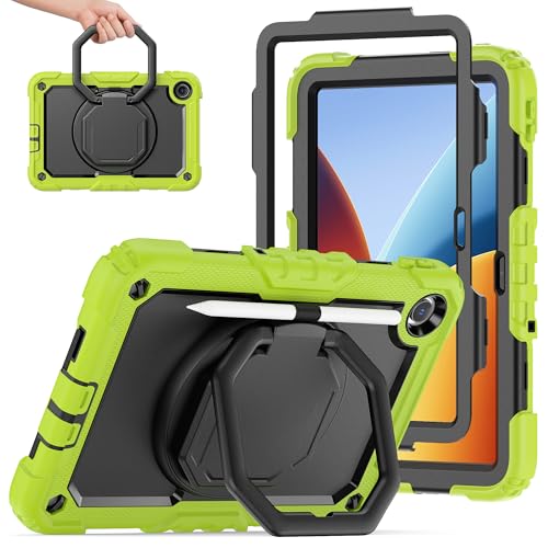 Funda Redmi Pad SE 9.7 giratoria 360 grados con correas de transporte cómodas
