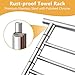 Freestanding Towel Rack, 40 Inch Tall Standing Towel Racks for Bathroom with Weighted Base, Modern Floor Towel Drying Holder Stand with 4 Swivel Arms, Stainless Steel, Chrome, YOFOVI