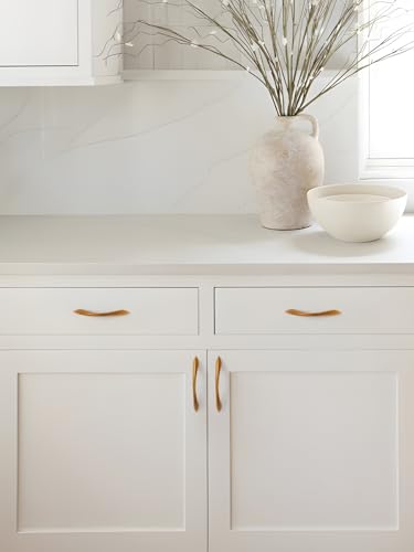 Image of 5 Pack Antique Brass Cabinet Pulls 3-3 /4 Inch Arch Twisted Handles Drawer Kitchen Cupboard Bathroom Dresser Cabinet Hardware Zinc Alloy