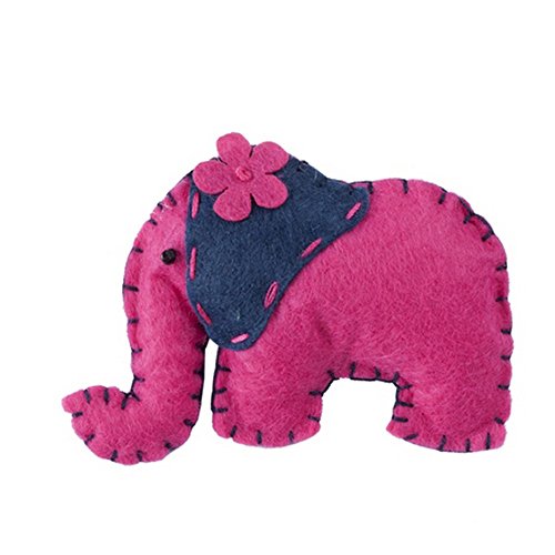 Broche Tropical criaturas (elefante) con fieltro y hierro por Joe Cool