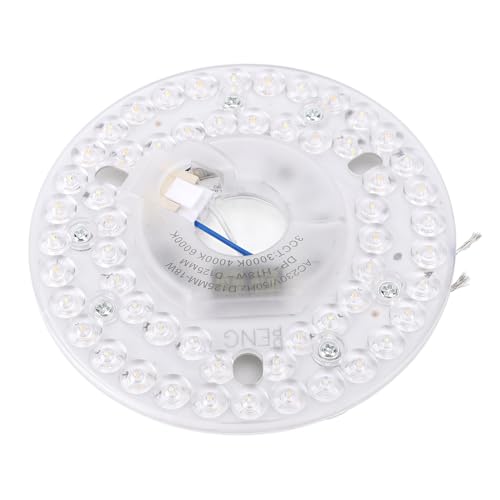 SIXRUN Ventilador de Techo Luz LED, 4.92 Pulgadas 18W 3CCT 3000K 4000K 600K Dimmable Ajuste Magnético Kit de Retrofitting, con Función de Memoria para Dormitorio Sala de Estar (230V)
