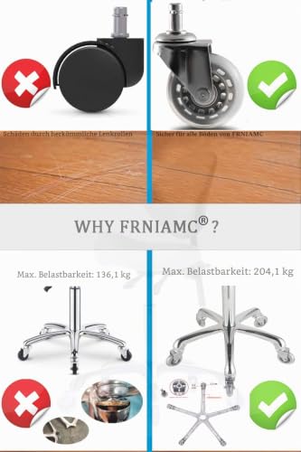 FRNIAMC Professioneller Sattelhocker mit Rollen, ergonomisch, drehbar und höhenverstellbar, für Klinik, Zahnarzt, Schönheitssalon, Tattoo, Büro (Camel)