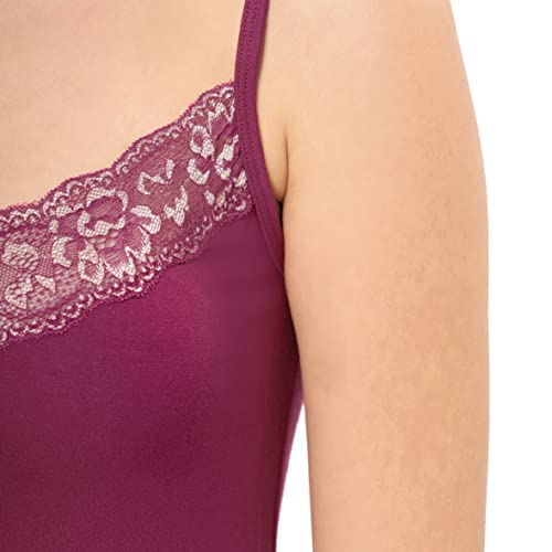 Image of Amante Solid Above Knee V-Neck Shoulder Straps Chemise