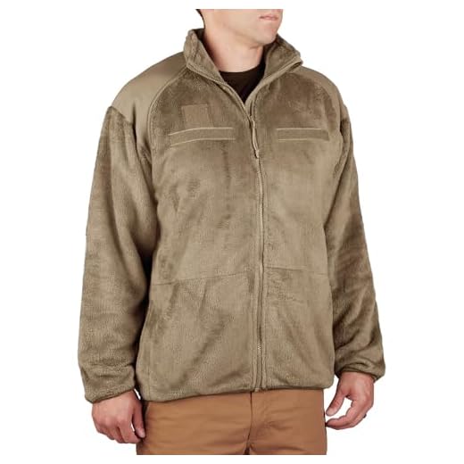 Propper Standard Gen III Jacket 100% Poly Fleece, Tan, Large Regular