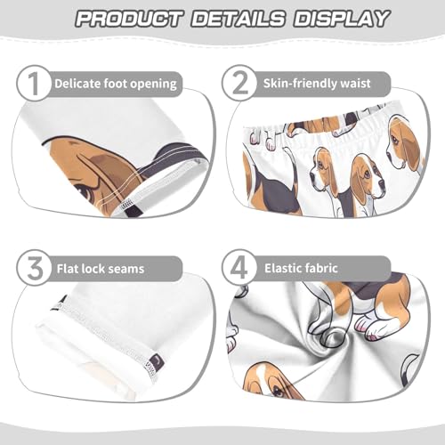 Toddler Girls Leggings Printed Yoga Pants Leggings Beagle Dogs for Kids3