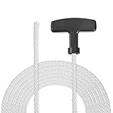 uxcell リコイルスタートロープ プラスチックハンドル付き 直径5mm 1.4mナイロンプルコード 173F 188F 190F 芝刈り機トリマーチェーンソーエンジン部分用