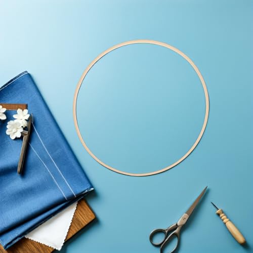 Miniatura 7 de Beatifufu Aros Redondos 30 Cm 10 Unidades De Madera Para Manualidades, Ideales Para Crear Aros Y Decoración Artesanal En Celebraciones