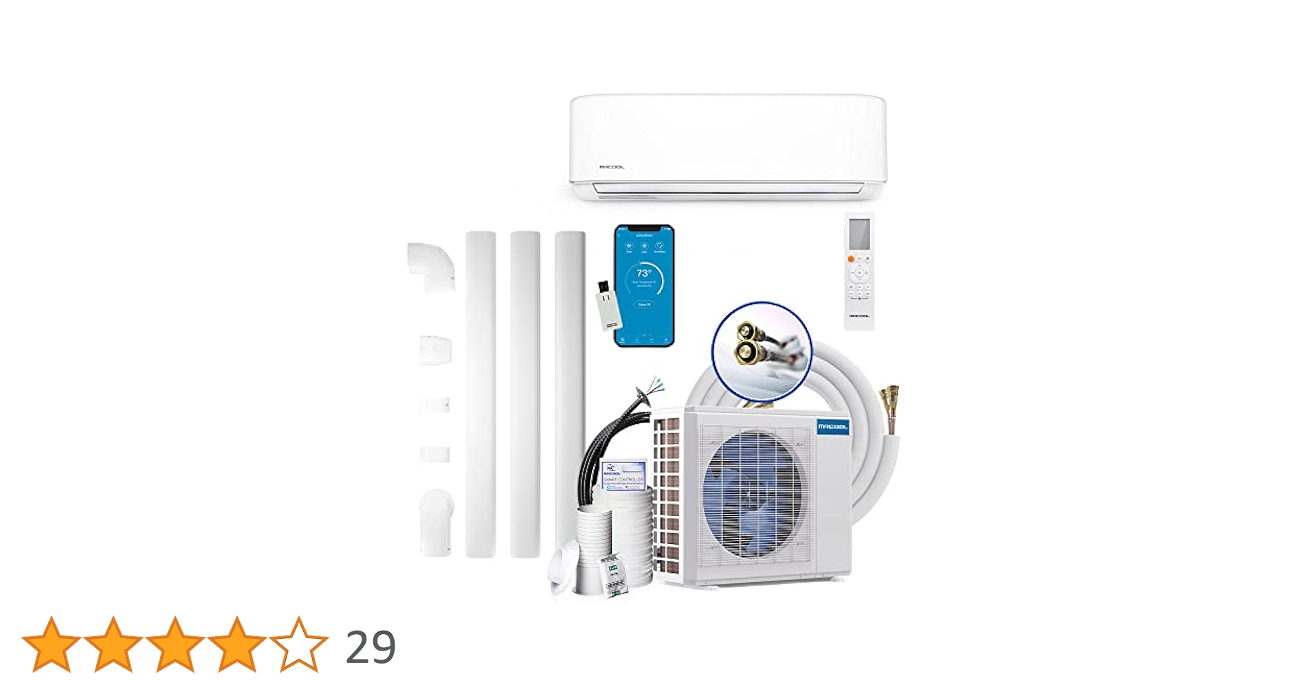 【milkkun】 MRCOOL DIY 24k BTU 20.5 SEER Ductless Mini Split AC & Heat