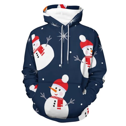 Hoodie bonhomme de neige UMENG idéal pour vos soirées d'hiver cocooning