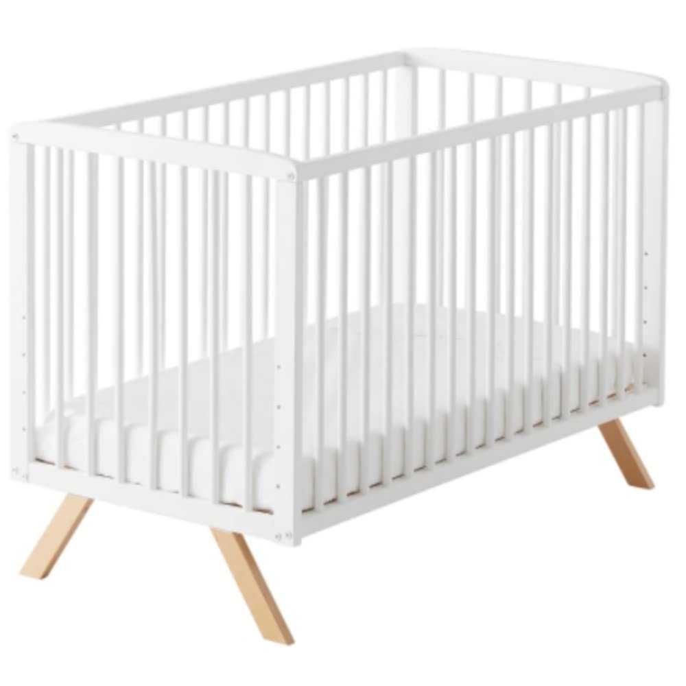 Cuna Gemelar Colecho 60x120 cm. Uso Desde el Nacimiento | Nuru CoolDreams | Estilo nórdico infantil. Apta para gemelos hasta 3 años. Kit colecho incluido, 2 unidades completas.
