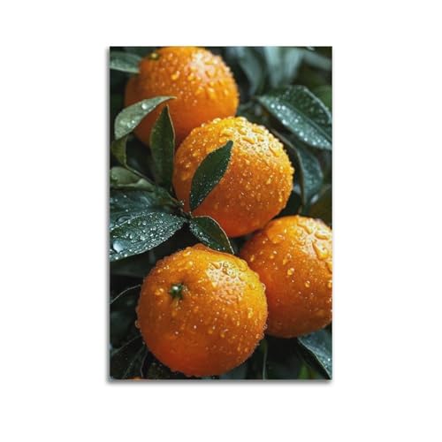 Poster fruits et oranges fraîches 60x90 cm pour illuminer votre cuisine moderne