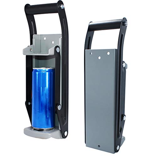 Ansoon Metals Can Crusher & Compactor, Heavy Duty Wall-Mounted With Bottle Opener Smashers Recycling Tool For 16 Oz And 12 Oz Aluminum Seltzer, Soda, Beer Cans And Plastic Bottles #TOP5