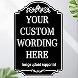 Large Custom Metal Decorative Sign - 18x24 Inch Durable 0.040 Aluminum for Garden or Lawn - Outdoor/Indoor Use with Reflective Option