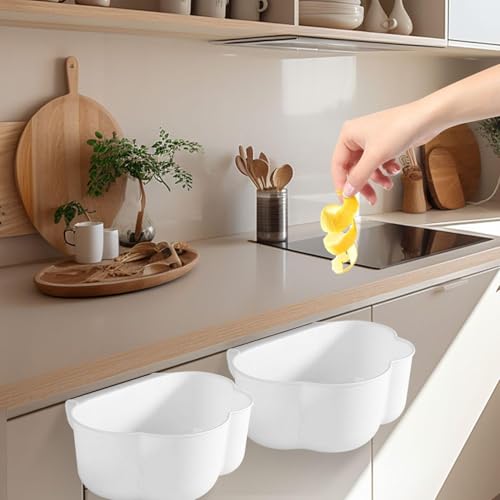 2 Stück Wolkenförmige Mülleimer, Hängende Mülleimer, Schreibtisch-Aufbewahrungskörbe, Multifunktionale Aufbewahrungsboxen, Haushaltsgegenstände