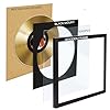 Boldon Framing - Black Solid Wood 7" Vinyl Record Picture Disc Coloured Vinyl Artwork Display Frame With Black Circle Mount #2