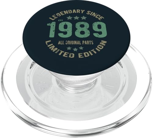 Leyenda de cumpleaños de 36 años desde 1989 - 36 cumpleaños vintage PopSockets PopGrip para MagSafe