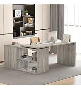Mudmasa Bureau, L-vorm, computertafel, gamingtafel, bureautafel, omkeerbaar en modern,
