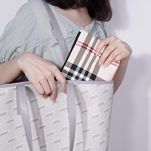 MAANGE Small Leather Makeup Pouch
