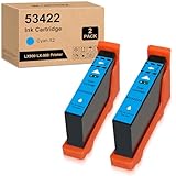 Yongairuink Compatible Primera 53422 Cartuccia d'inchiostro compatibile per stampante Primera LX900 LX 900 LX900E LX 900E (2 ciano)