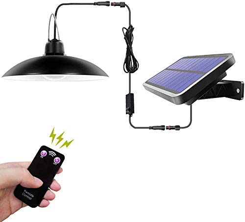 Lampes solaires d'extérieur avec télécommande - Lampe solaire avec câble de 3 m - Pour extérieur et intérieur - 260 lm - Classe énergétique A++ Cover