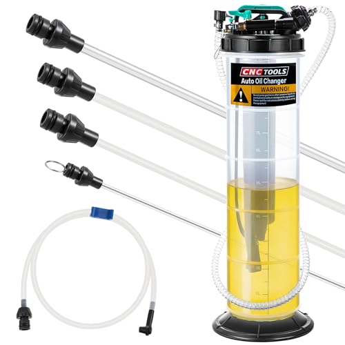 Image of Estune 9.5L /2.5 Gallon Fluid Extractor Pump with 5 Pcs Brake Bleeding Hose | Pneumatic & Manual Modes, Cleaner Oil Changes, Leak-Resistant Seals, Multi-Fluid Use, Garage & Workshop Use, Cars /SUVs /RVs