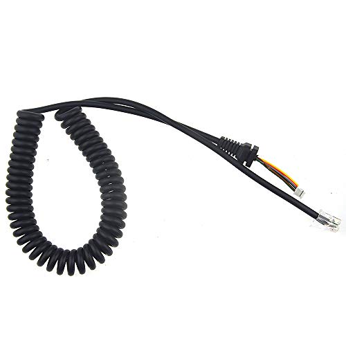 Bigstone Replacement Mic Cable Cord Wire for Yaesu MH-48A6J FT-7800 FT-8800 FT-8900 FT-7100M FT-2800M FT-8900R