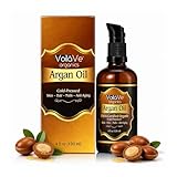VoilaVe USDA Pure Organic Moroccan Argan Oil for Skin, Nails & Hair Growth, Anti-Aging Face...
