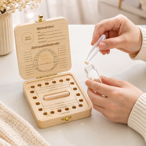 Sunshine smile Zahnfee Geschenke Mädchen,Zahndose Milchzähne Mädchen,Zahnbox für Milchzähne Junge,Jungen Souvenir Box… – Ansicht 6