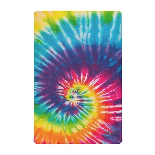 Image of Tie Dye Rainbow Crib Sheets Soft Breathable Fitted Baby Crib Sheets Mattress Cover for Girl Boys, 52 inch x 28 inch x 9 inch