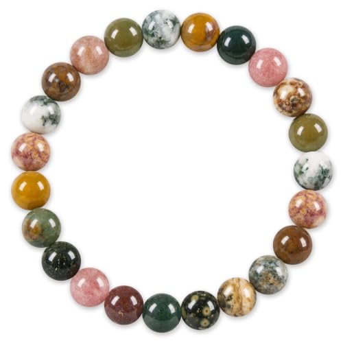 Cherry Tree Collection Ocean Jasper Bracelet 8mm Beaded Bracelet, L
