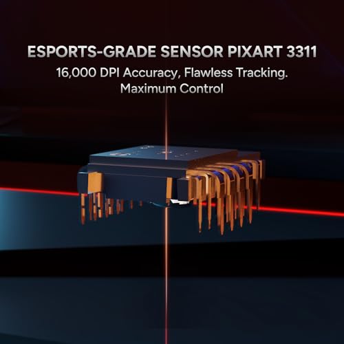 Image of KARNAGE by EVM Templar Tri-Mode Wireless RGB Gaming Mouse | 16000 DPI | 65g Lightweight | BT + 2.4G + Wired | 14 RGB Modes | Advance Software | 1000Hz Polling | PC /Mac | Black | 2 Years Warranty