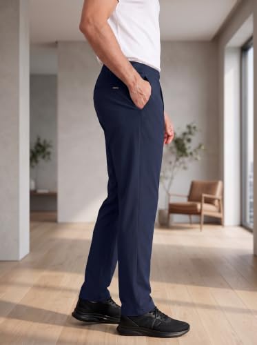 Image of SaintX Men's 4-Way Stretchable Athleisure Pants | Sweat Wicking Fabric | Slim Fit | Active - Sports Wear | Travel, Lounge & Casual Wear | Stylish Back Zipper Pocket | Available in Plus Size (ST06)