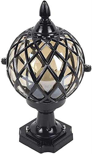 Lanterne de poteau vintage luminaire extérieur LED étanche jardin E27
