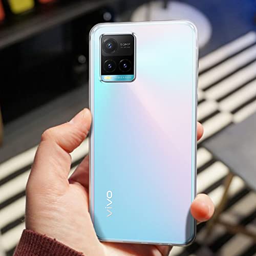 Image of Fashionury Crystal Clear Case for Vivo Y33s / Y33T / Y21 / Y21s | Yellowing Resistance | Transparent TPU Silicone | Raised Camera Lips | Slim Transparent Cover